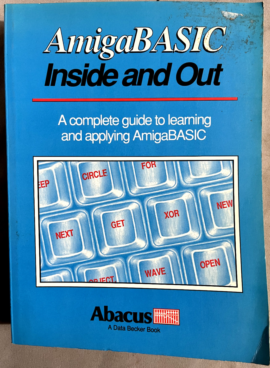 AmigaBASIC Inside and Out Softcover Book from ABACUS DataBecker GMBH 1988 Spanik