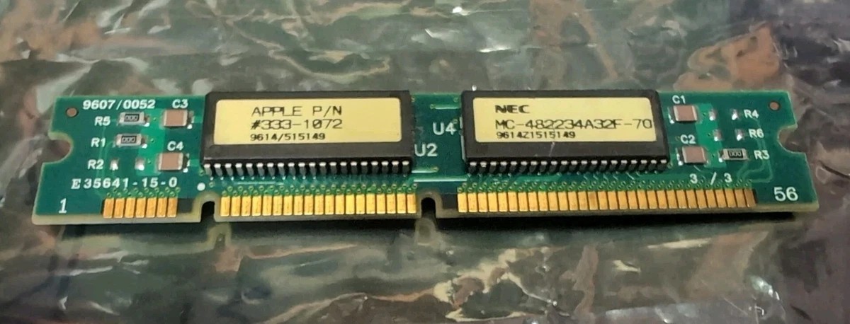 MC-428000A32B-60 NEC 32MB Module FastPage non-Parity 60ns 5v 72-Pin 8Meg x 32 Te