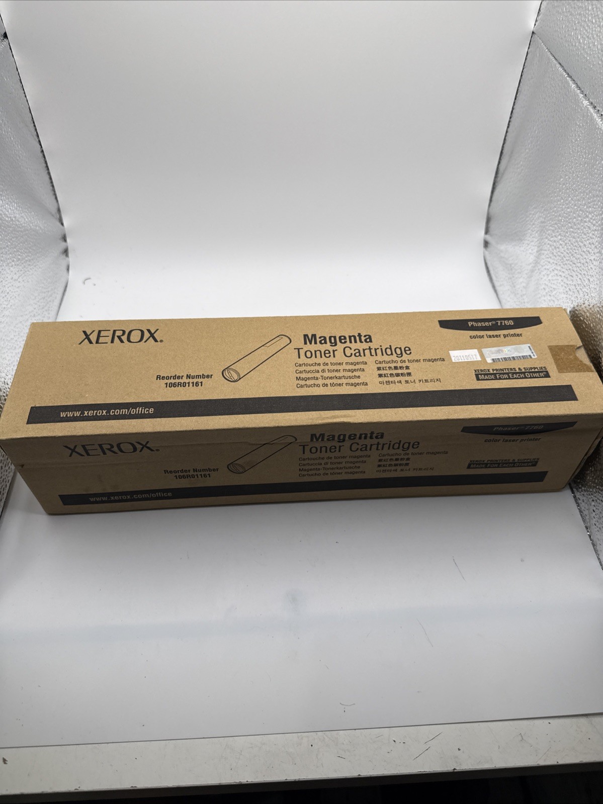 Xerox 106R01161 Magenta Toner Cartridge Phaser 7760 Genuine New Sealed Box
