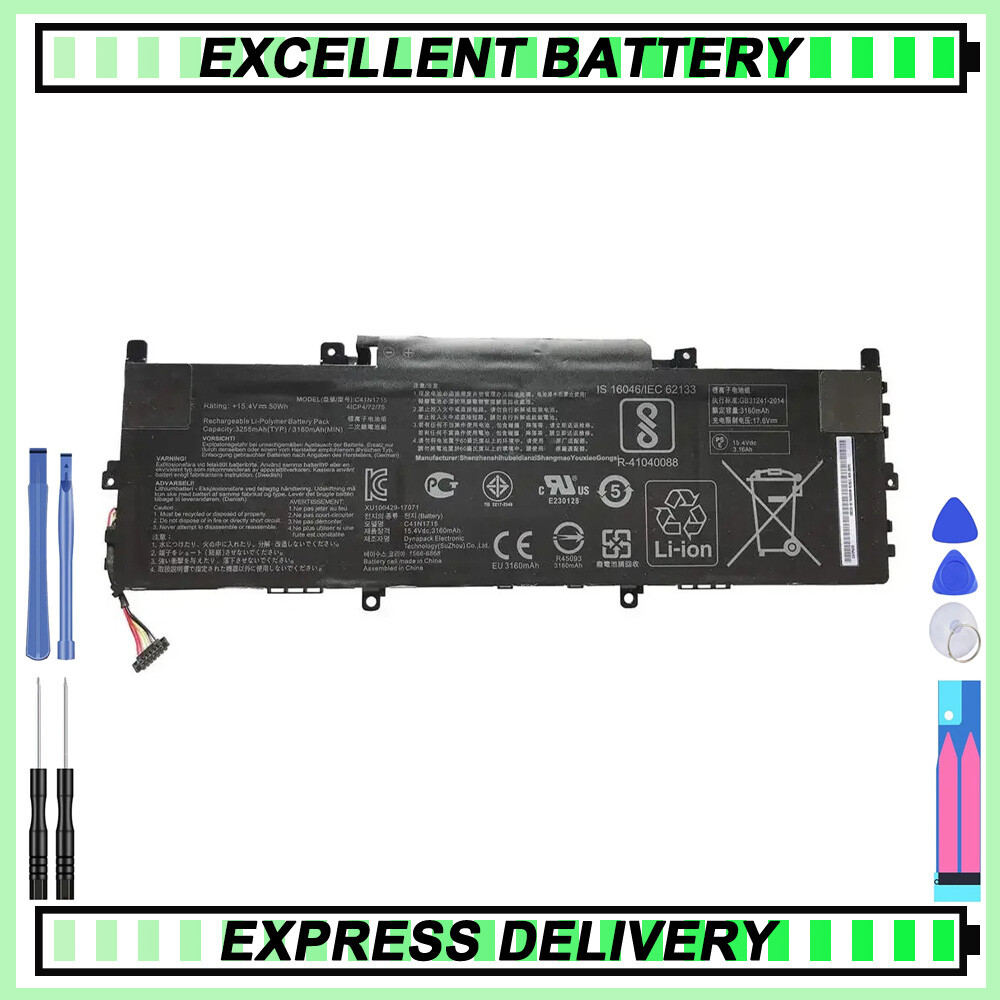 New C41N1715 Battery for Asus Zenbook 13 UX331UN UX331UA UX331FN U3100UN