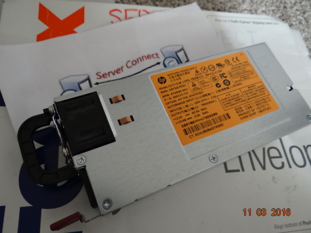 666375-101 HP 750W PLATINUM PLUS POWER SUPPLY FOR GEN8 HSTNS-PD31