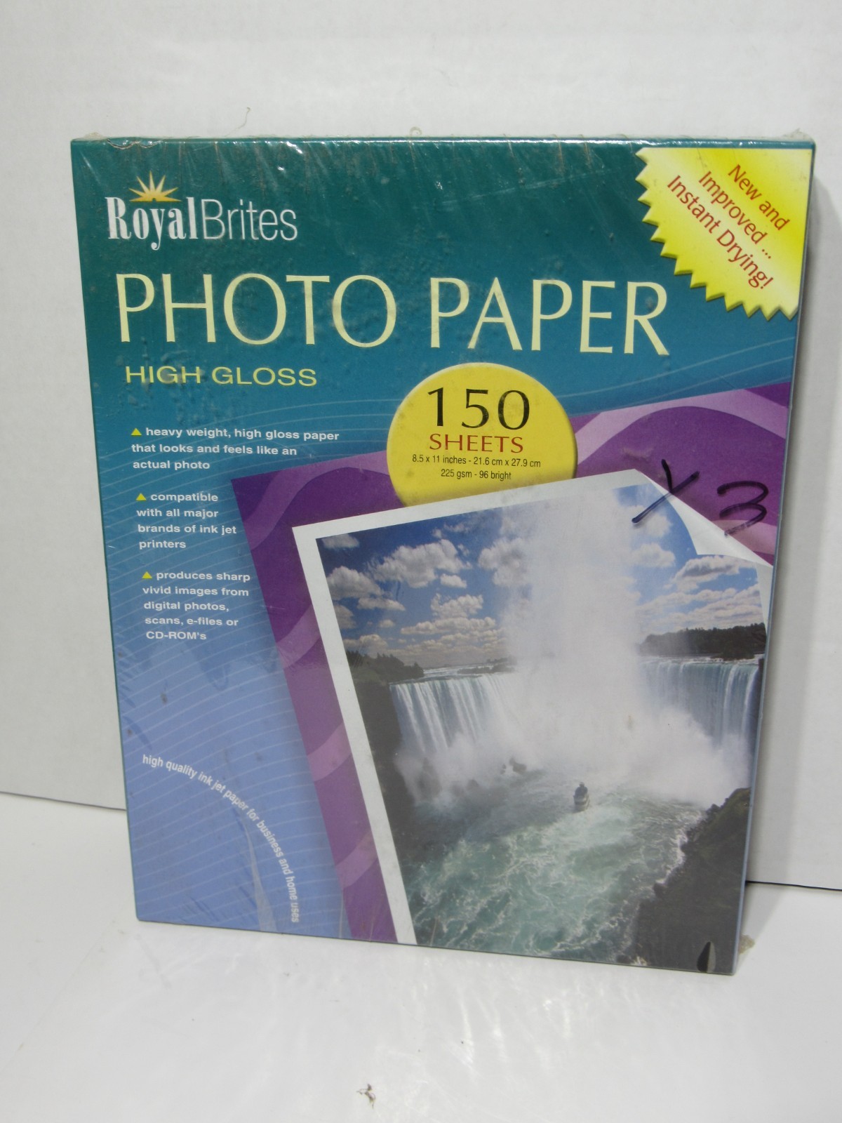 Royal Brites High Gloss Photo Paper 8.5" x 11" 260 gsm 150 Sheets New Sealed
