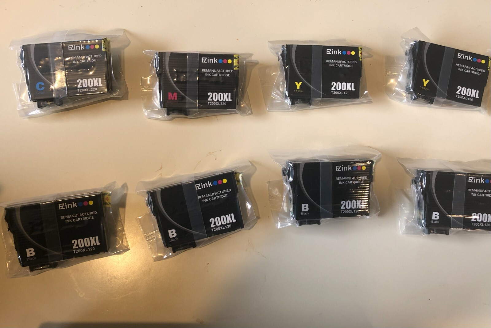 EZInk 200XL T200xl 120 -8 Pack- 4 Black 4 Color  Sealed
