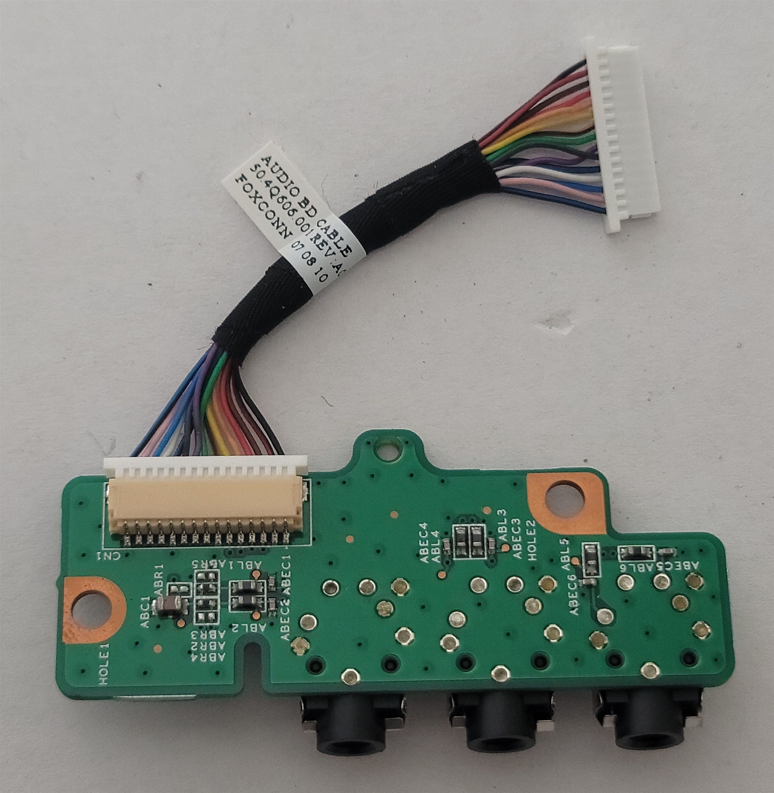 Dell OEM Foxconn JR084 Audio cable and board 50.4Q606.001 & 48.4O616.011