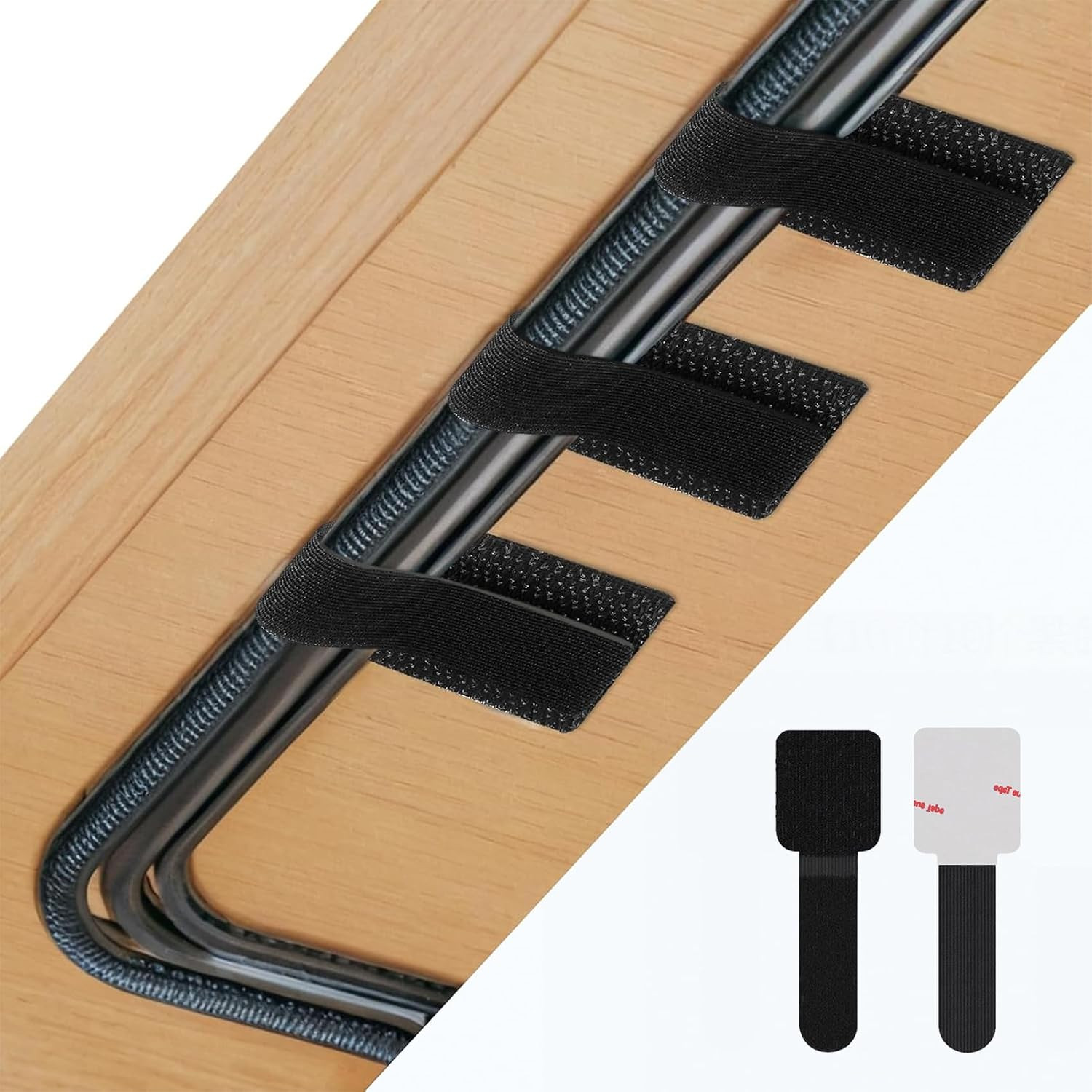 Bridas cables 50 piezas gancho y bucle adhesivas organizador para tv pc laptop