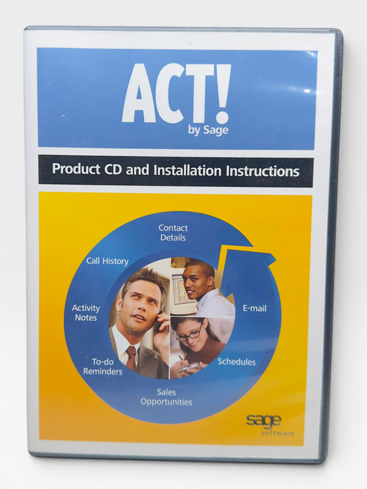 ACT By Sage 2006 CRM Contact Management Software Windows CD DVD Complete Manual