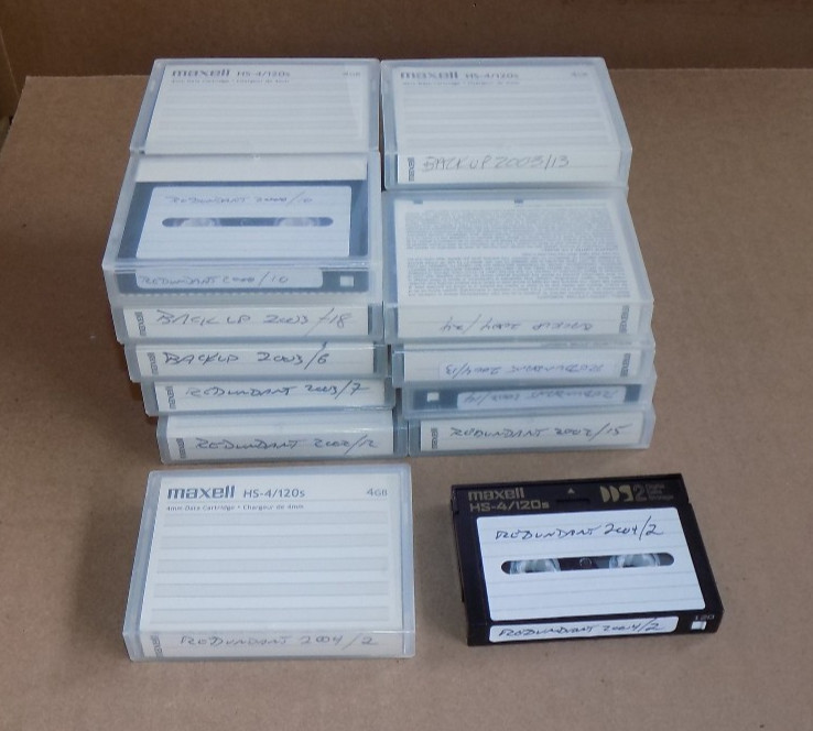 Lot of 20 Used Maxell HS-4/120s Data Cartridge DDS-2 4mm Cartridge