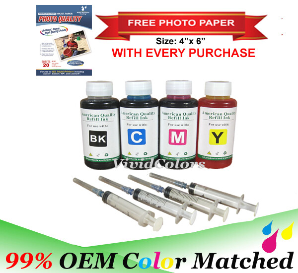 VC 4x100ml Premium INK refill ink (non-OEM) 522 for ET-2720 ET-4700 ET-2800 