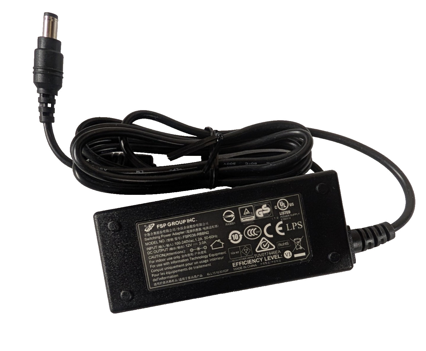 FSP Group FSP036-RBBN2 12V 3A 36W Level VI Power Supply adapter- No Power Cord