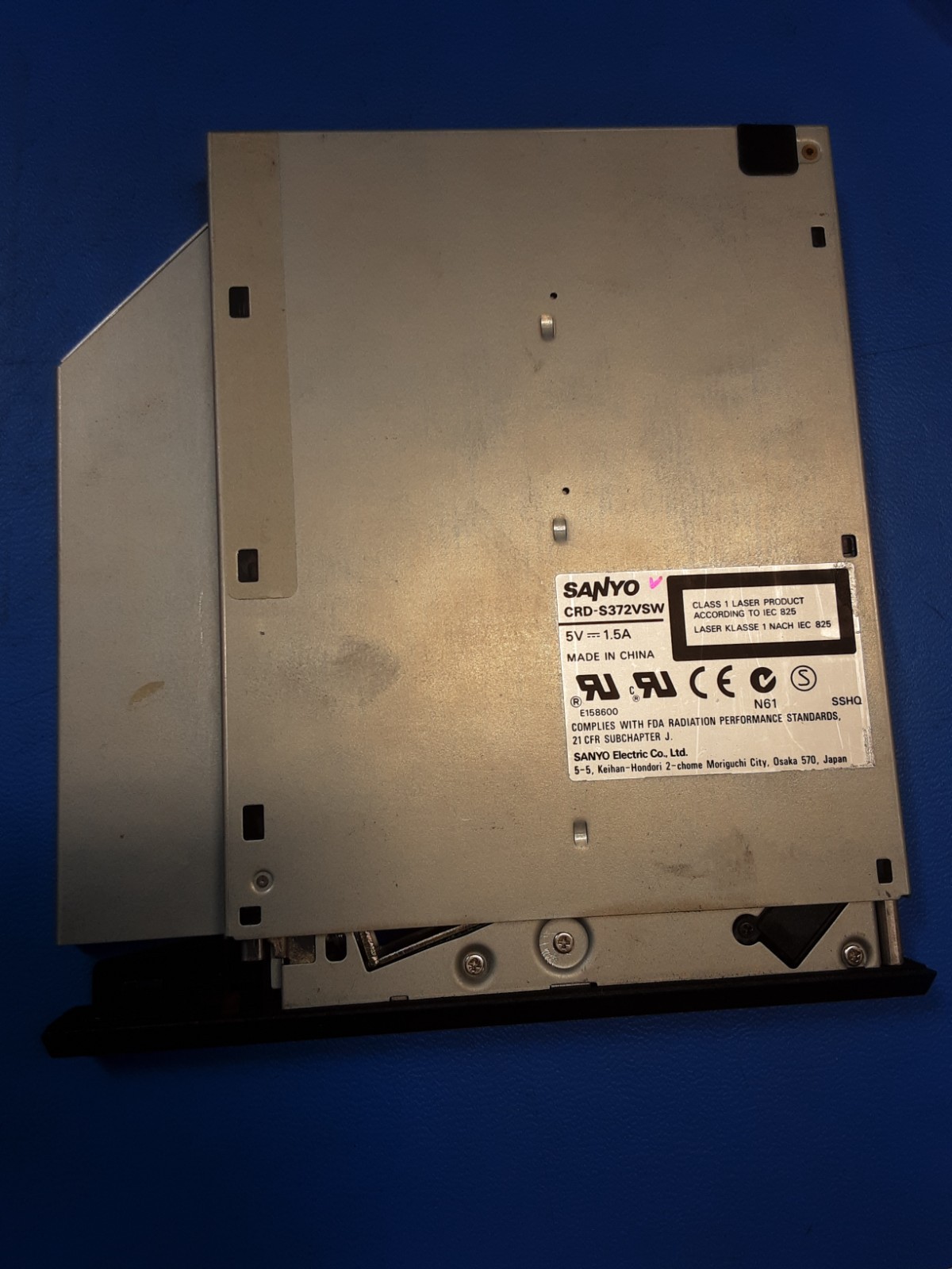 SANYO CRD-S372VSW CD-ROM Drive IBM 05K9059 05K9058 ThinkPad 24X IDE Slim Optical