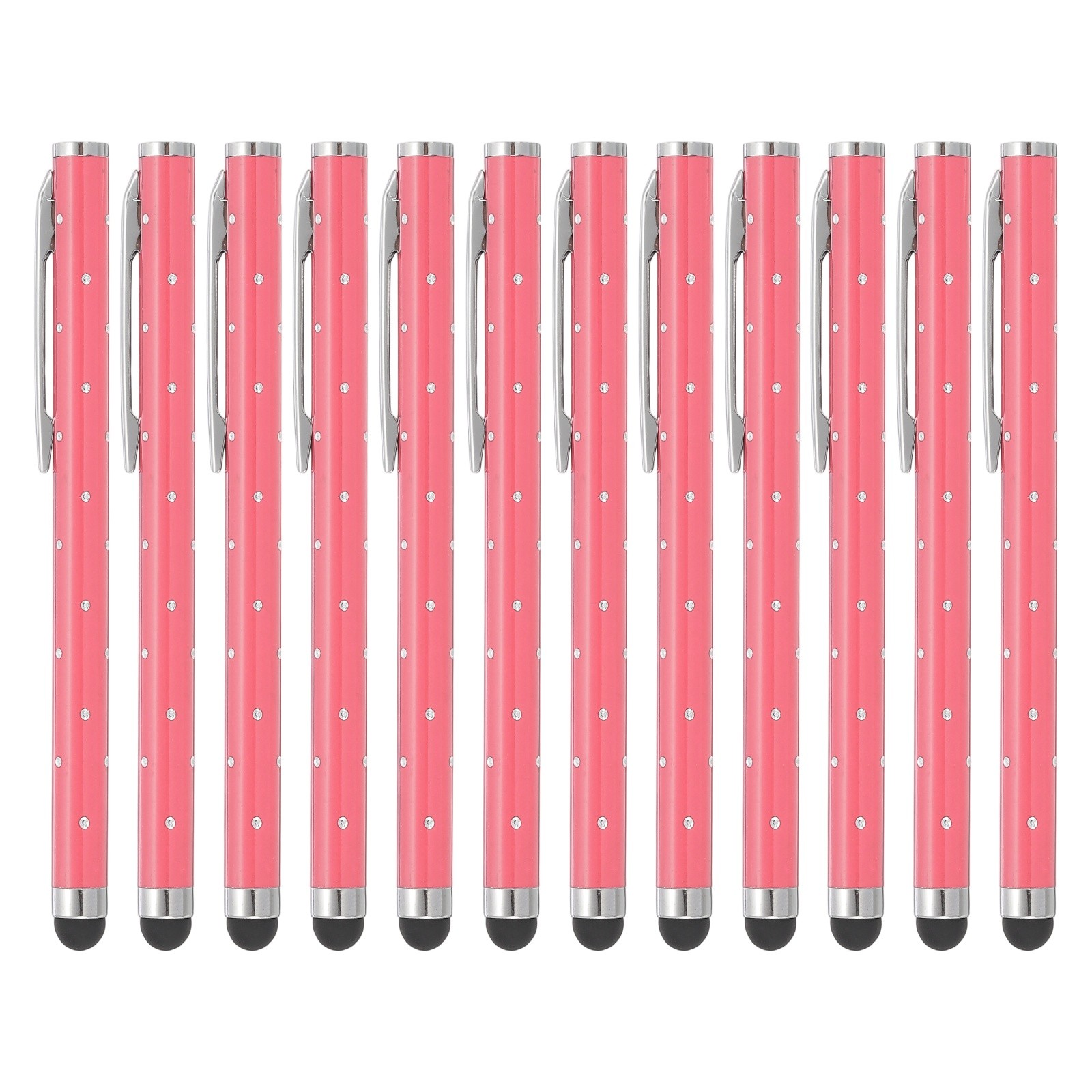 12Pcs Bling Crystal Stylus Pens for Touch Screens Pink]