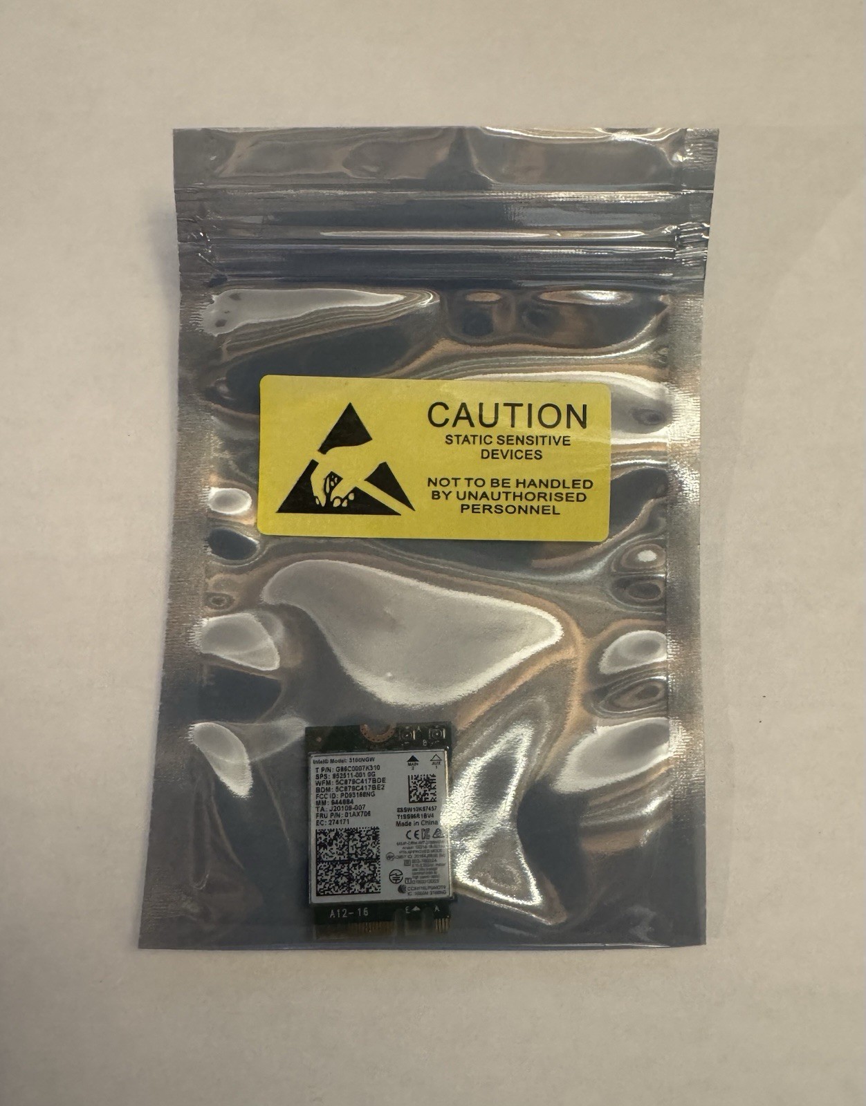 🔥Genuine intel 3168NGW 802.11AC 433Mbps Dual Band Bluetooth4.2 NGFF WIFI CARD