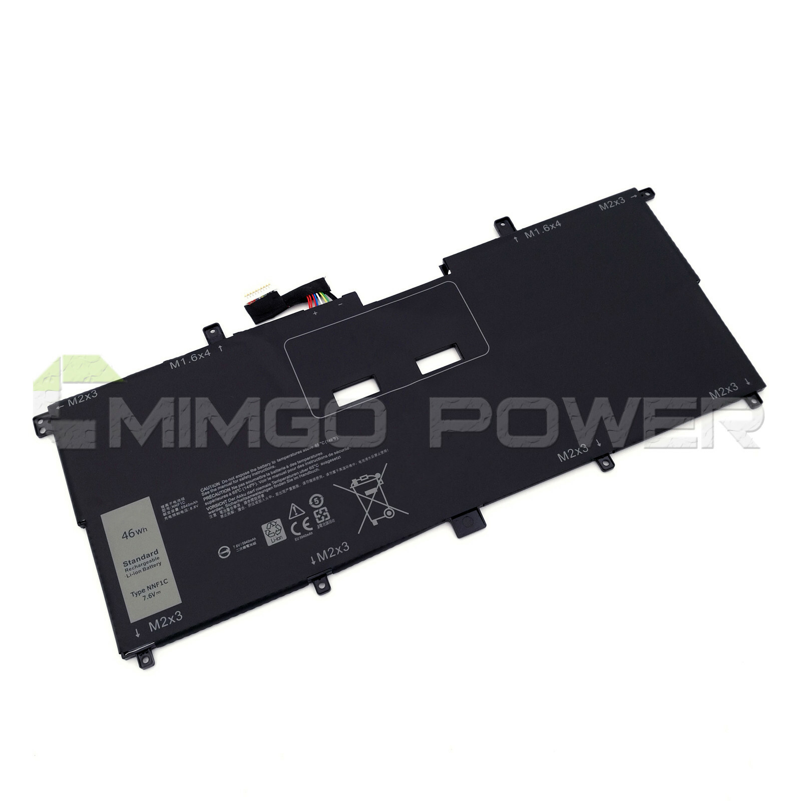 New NNF1C HMPFH NP0V3 46Wh Battery for Dell XPS 13 9365 2-in-1 D1605TS 451-BBXR