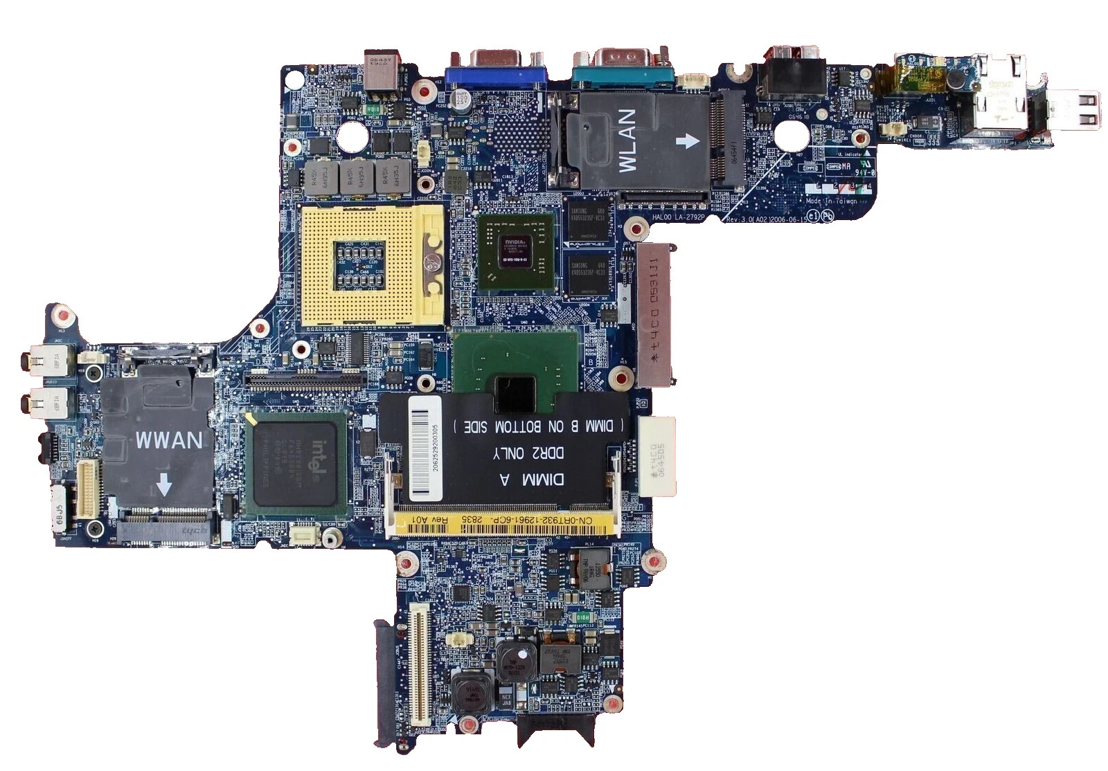 RT932 0RT932 CN-0RT932  - Dell Latitude D620 SYSTEM BOARD MOTHER BOARD US