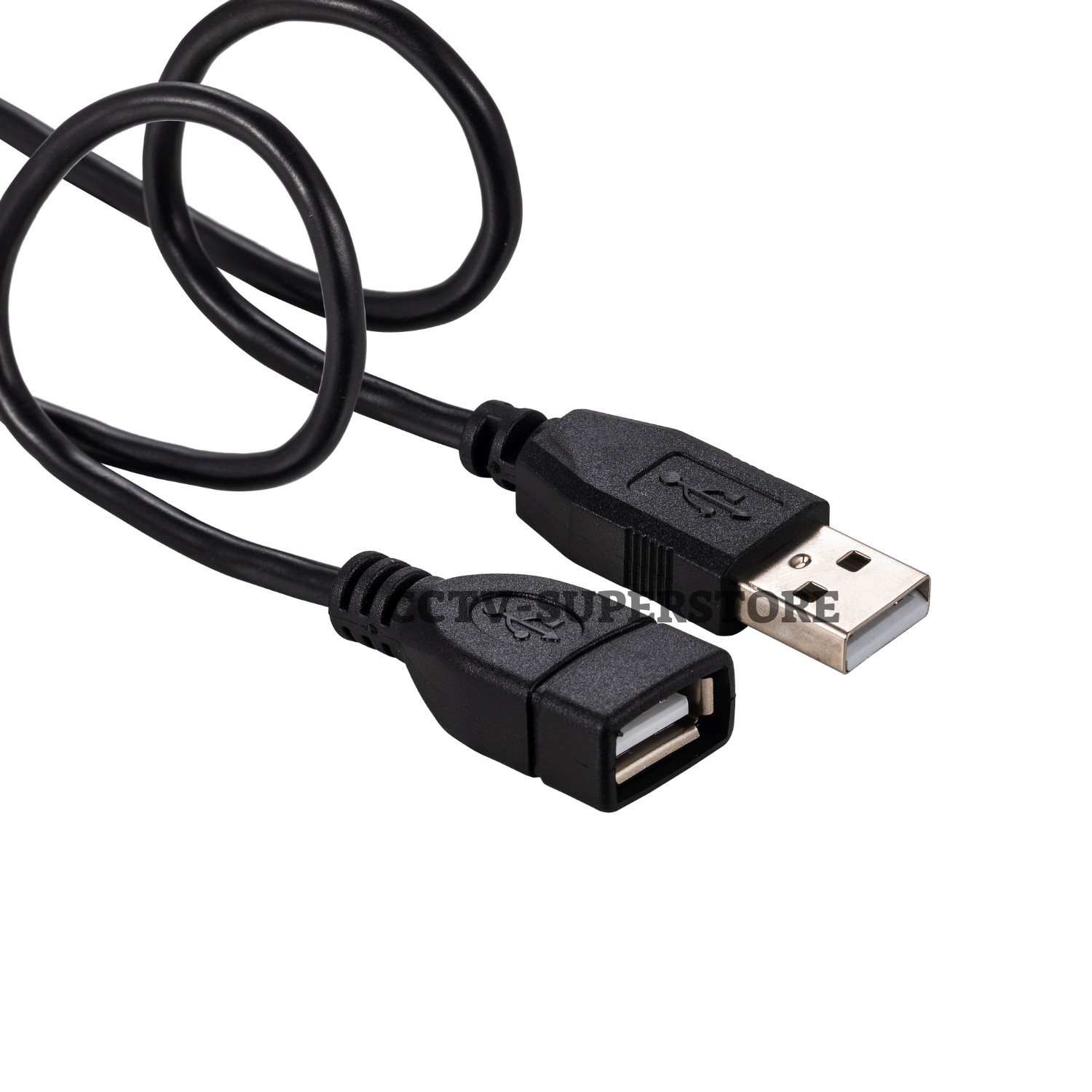 15ft USB 2.0 Extension Cable Type A Male to A Female Extender HIGH SPEED Black