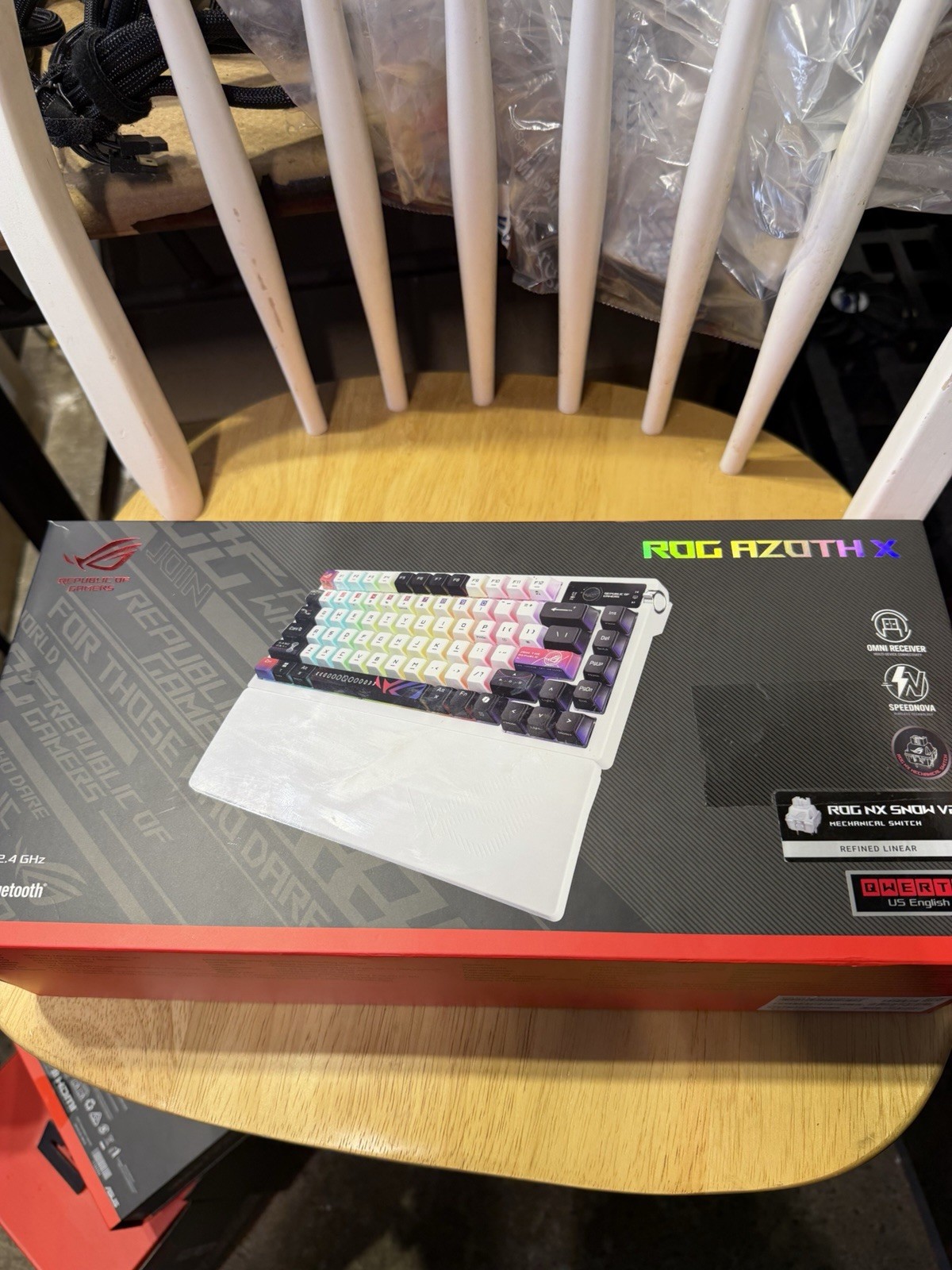 ASUS - ROG Azoth X 75% Wireless Mechanical RGB Gaming Keyboard