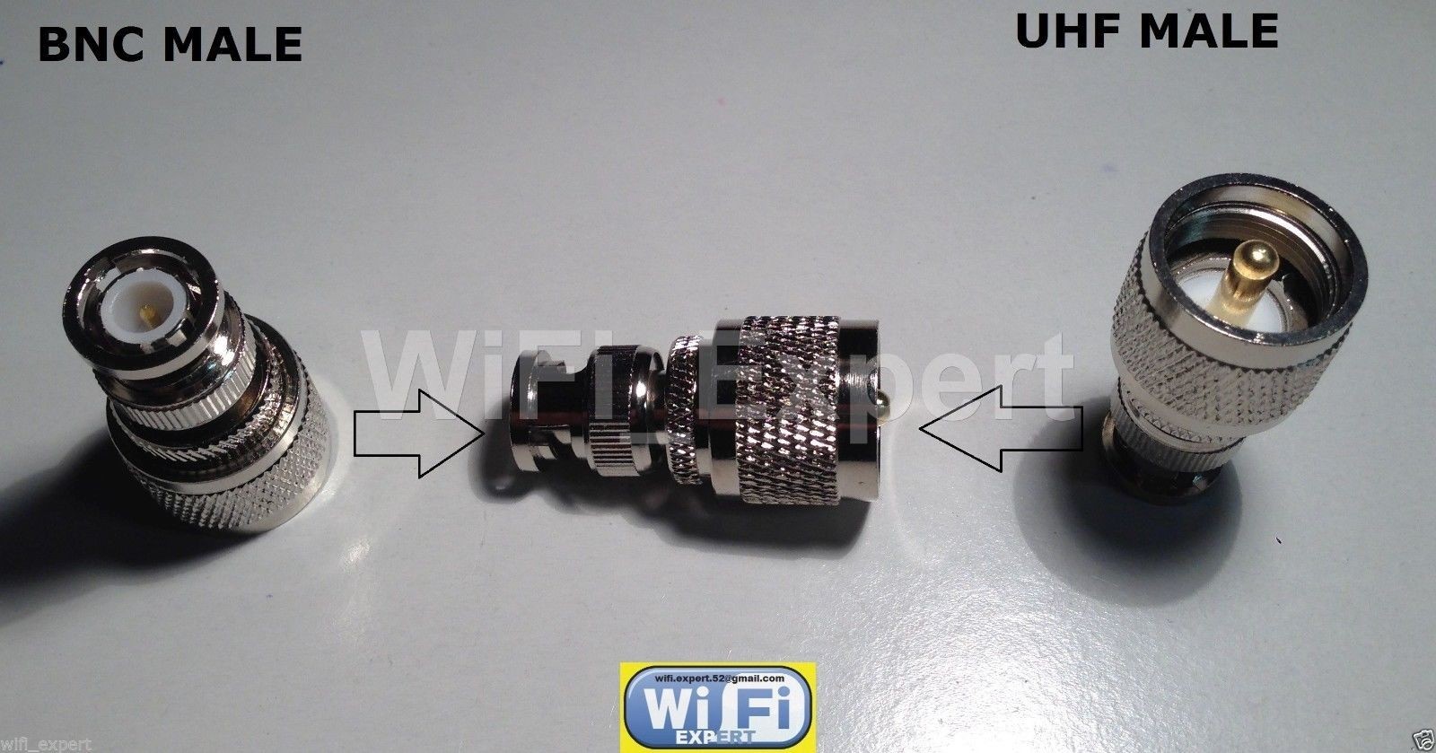 UHF Male PL-259 Female SO-239 To BNC Male Female COAX RF Connector Adapter USA