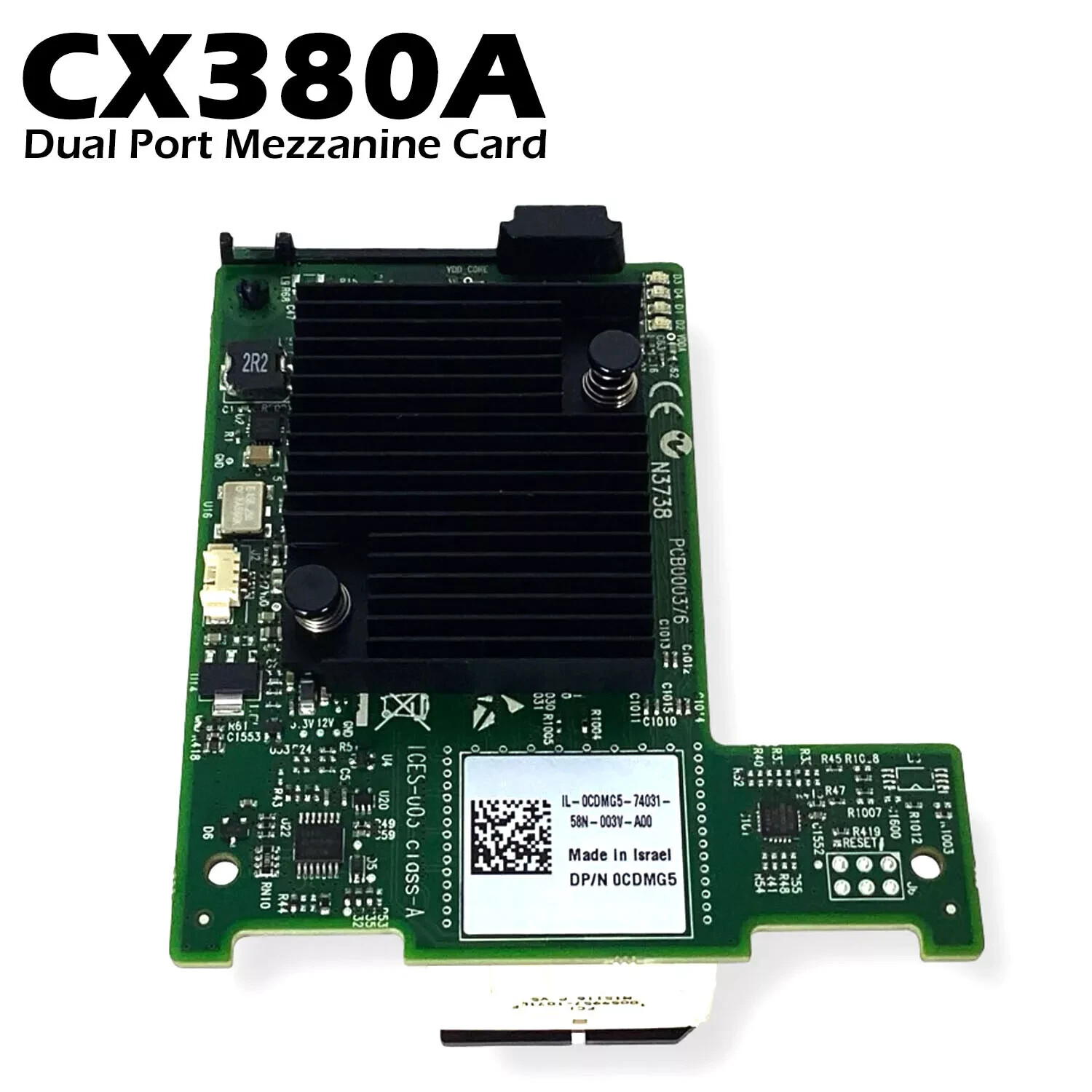 Dell Mellanox ConnectX-3 Dual Port InfiniBand 40Gb/s QDR Mezz CX380A M620 M630