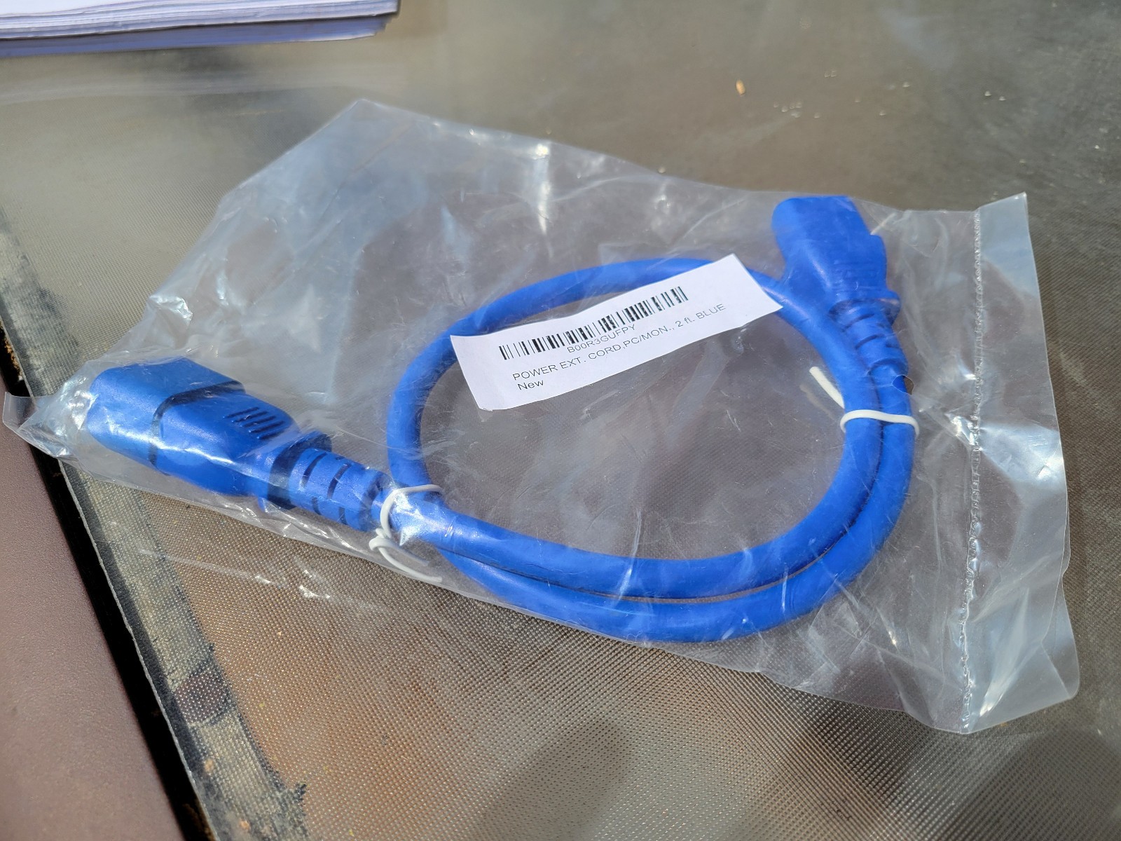(10 pack) 2 Foot Blue Power Cord C14 to C19