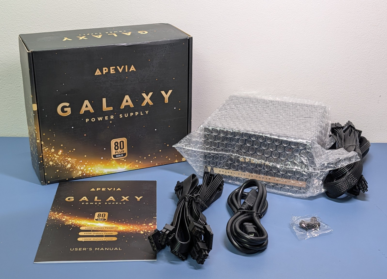 Apevia Galaxy ATX-GX650W 650W 80+ Gold Semi-Modular ATX Power Supply PSU – New