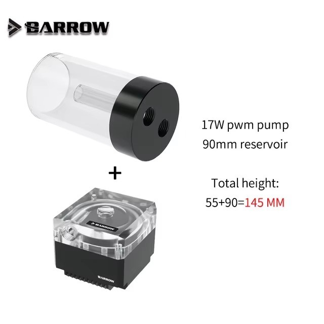 Barrow SPB17 DDC PWM Pump PC Water Cooling w/ Reservoir A-RGB 17W