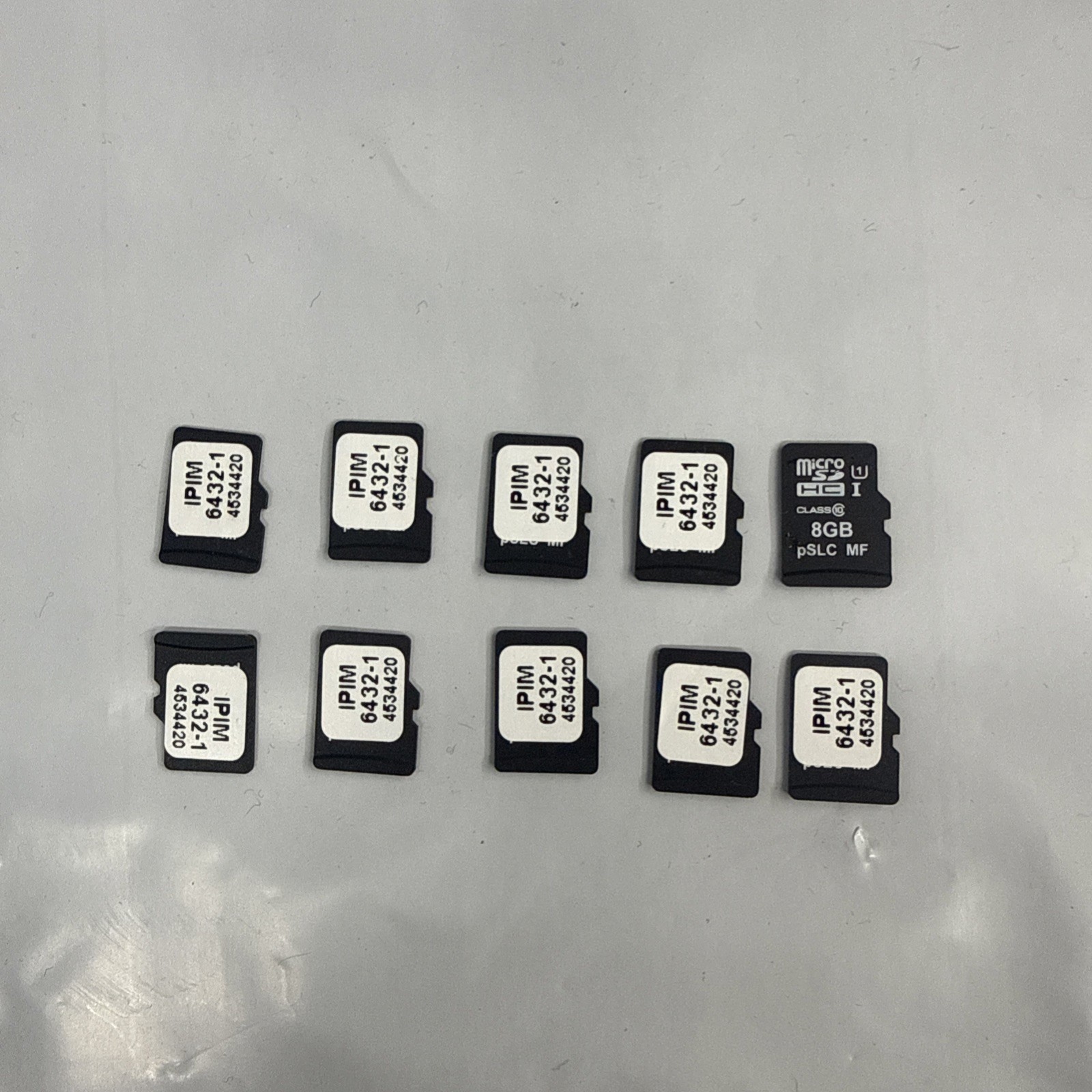 Lot of 10 - 8 GB Micro SD Memory Card - pSLC MF Made In Taiwan