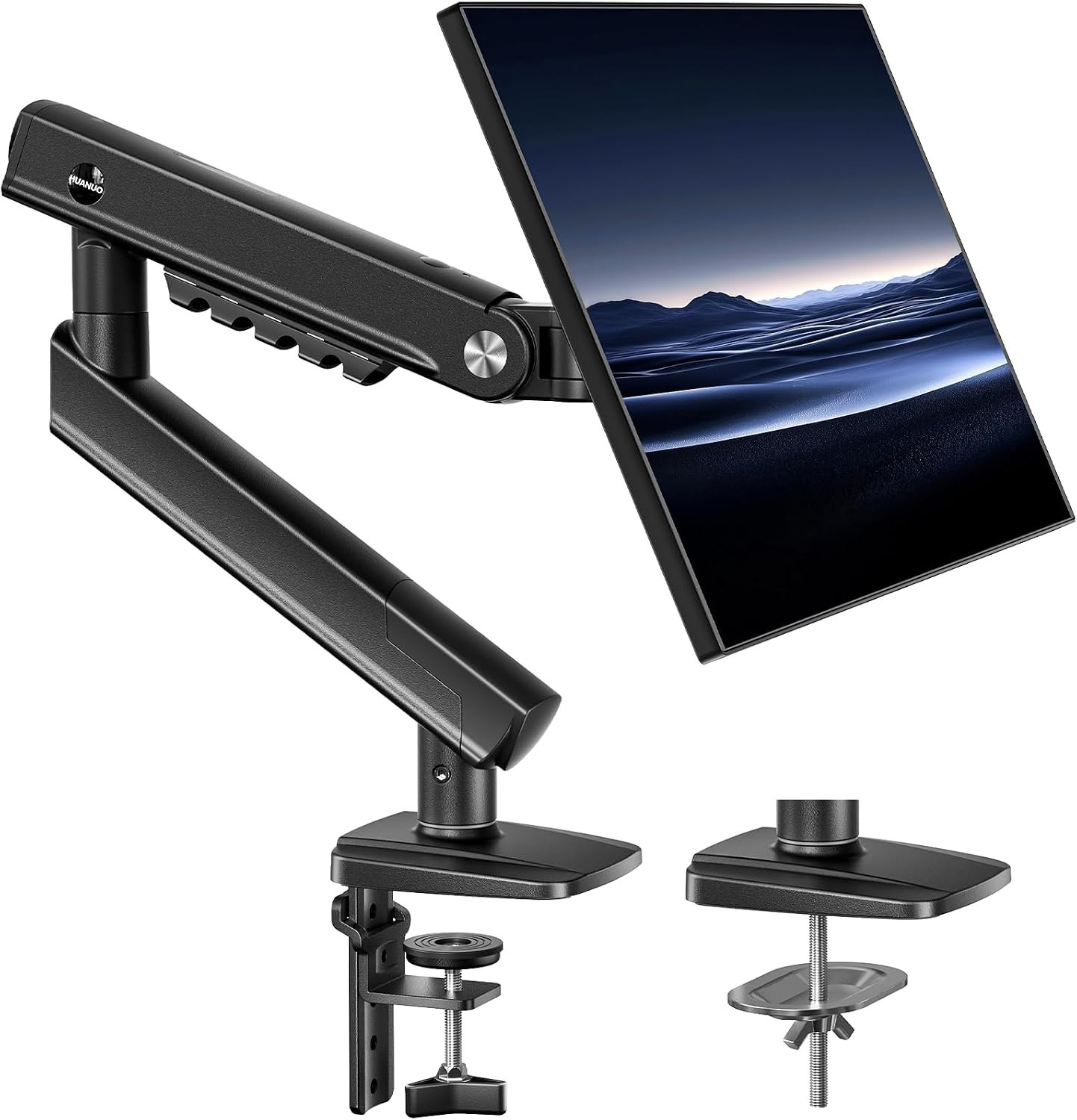 HUANUO FlowLift™ Pro Monitor Arm for 13-32" Screens, MechaSpring Monitor Mount