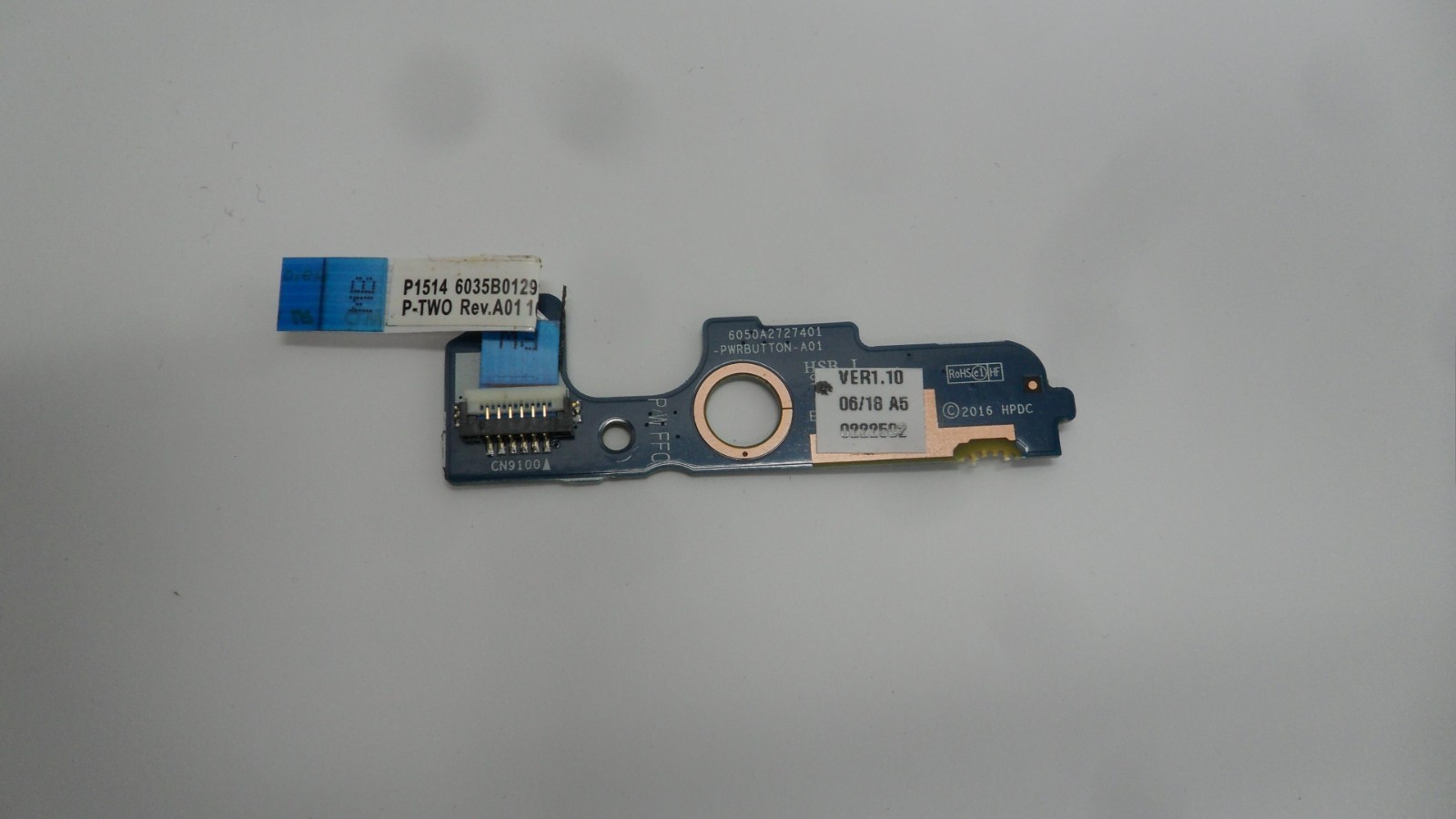  HP Power button board Used 850354-001