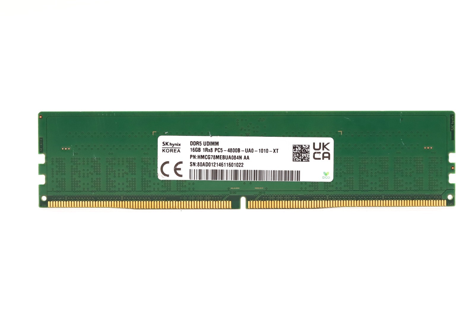 SK Hynix 16GB 1Rx8 PC5-4800B-UA0-1010-XT Non-ECC Unbuffered RAM HMCG78MEBUA084N