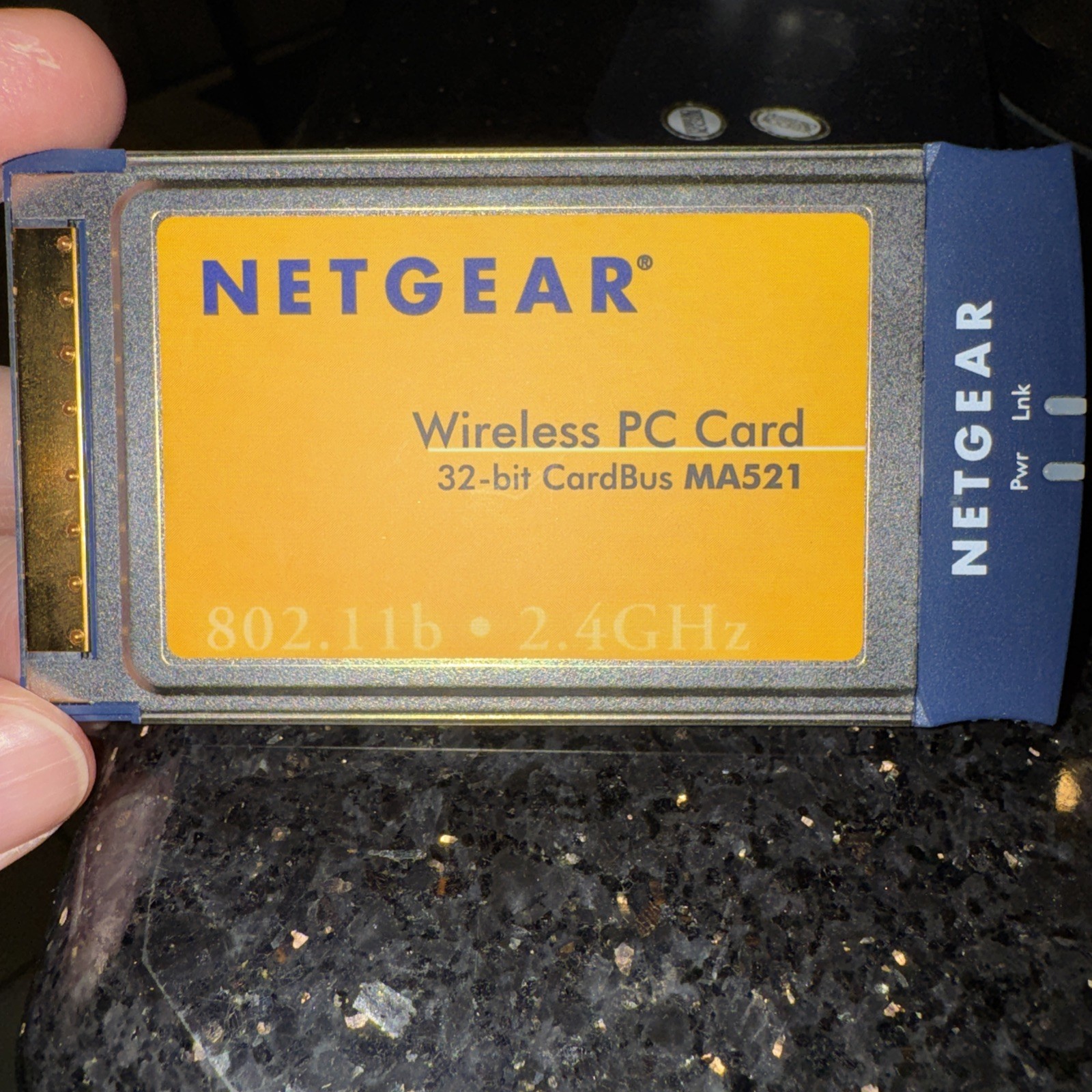 Vintage Netgear MA521 802.11b Wireless PC Card PCMCIA 11 Mbps Used Tested
