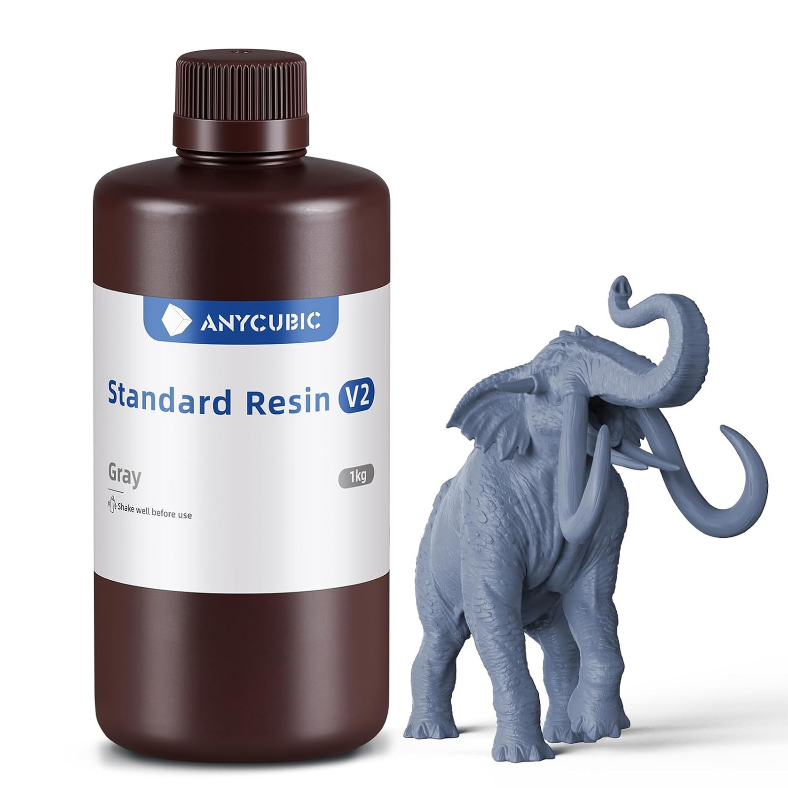 3D Printer Resin, Upgraded 8K Standard Resin V2, Enhanced Toughness and