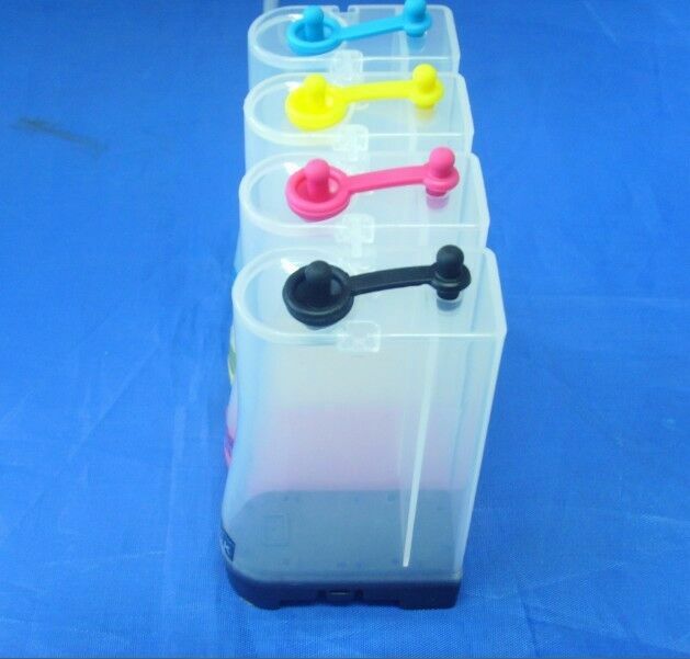 4 pcs cis empty ink bottle fits for canon hp Epson continuous ink supply system