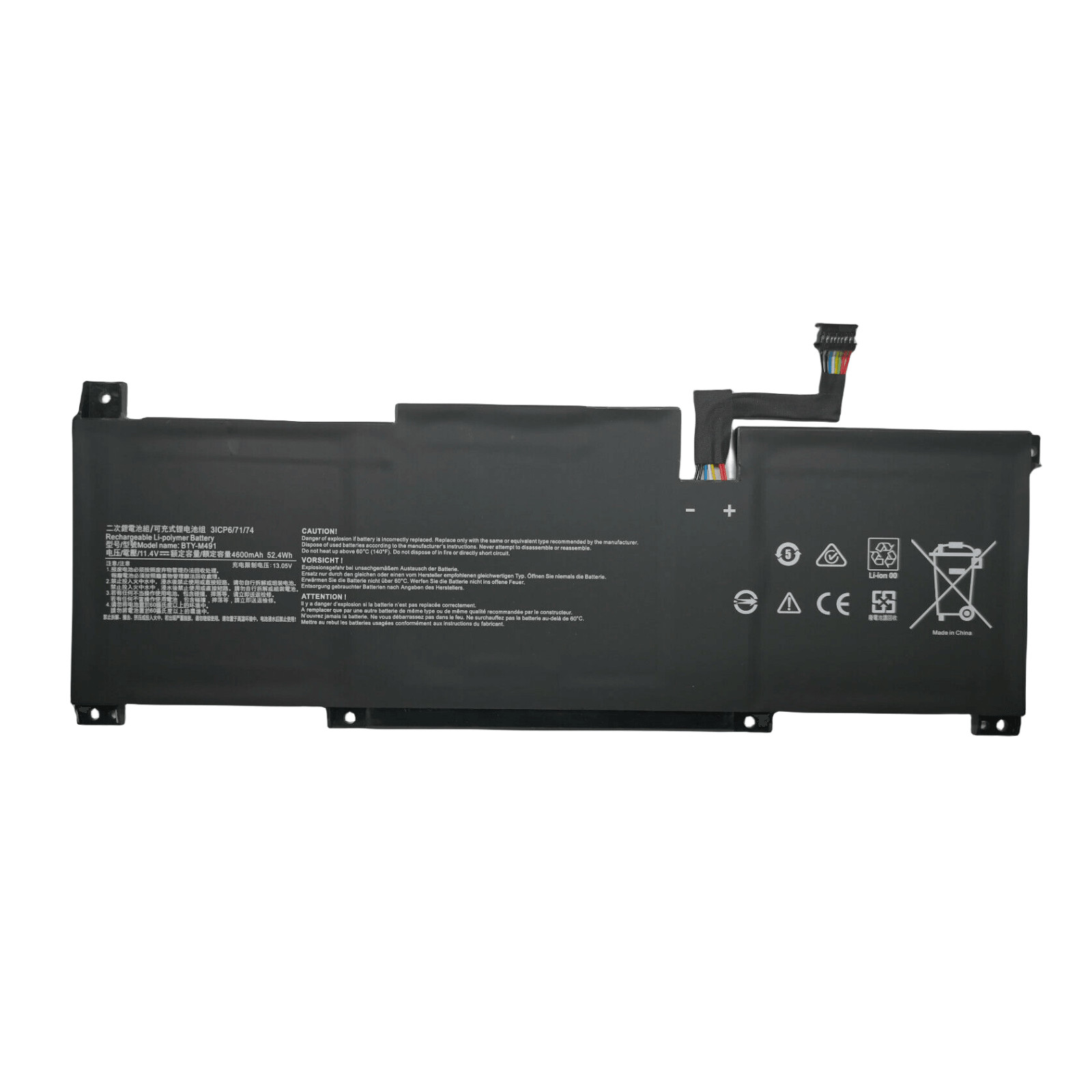 Genuine BTY-M491 Battery for MSI Modern 15 A10M A11M Stealth 15M A11M Summit B15