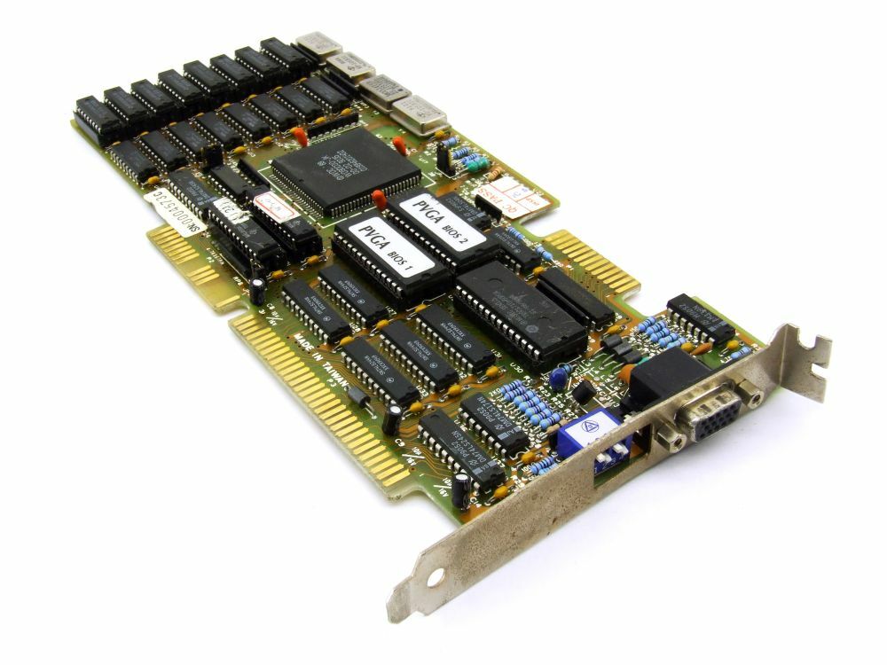 Western Digital WD90C00 PVGA Chip 512KB ISA Video Vintage Computer Graphics Card