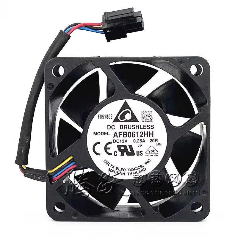 Delta AFB0612HH 6025 12V 0.25A 6cm 4-Pin Inverter Cooling Fan