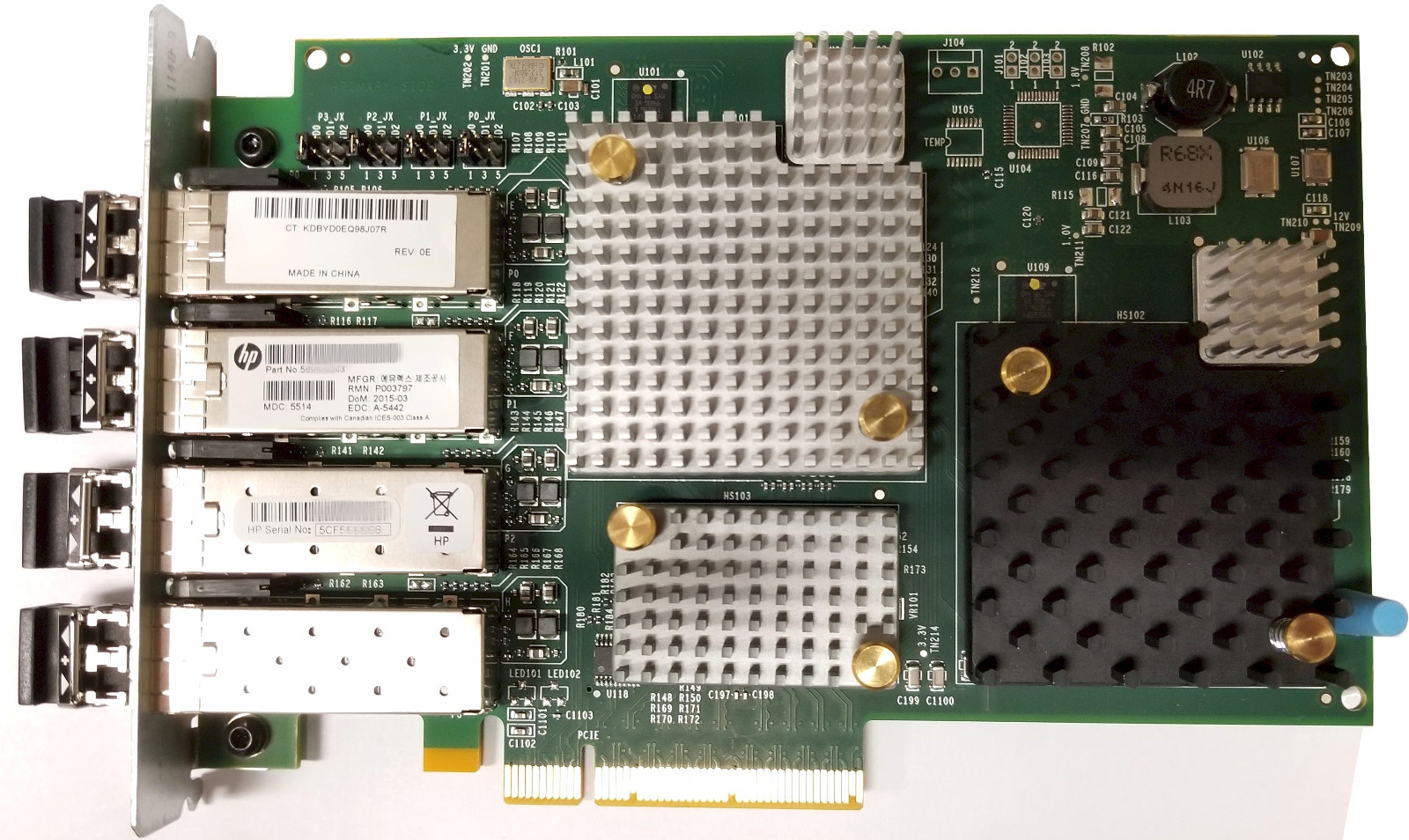 HPE 3PAR StoreServ 7000 4-port 8Gb/sec Fibre Channel Adapter QR486A