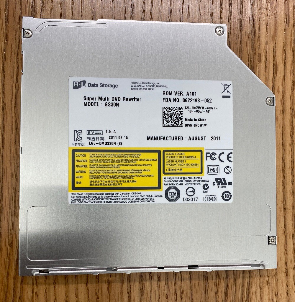 LG/HL Writer GS30N 8X SATA Slim Super-Multi DVD+/-RW Internal Drive Ver.A101 NEW