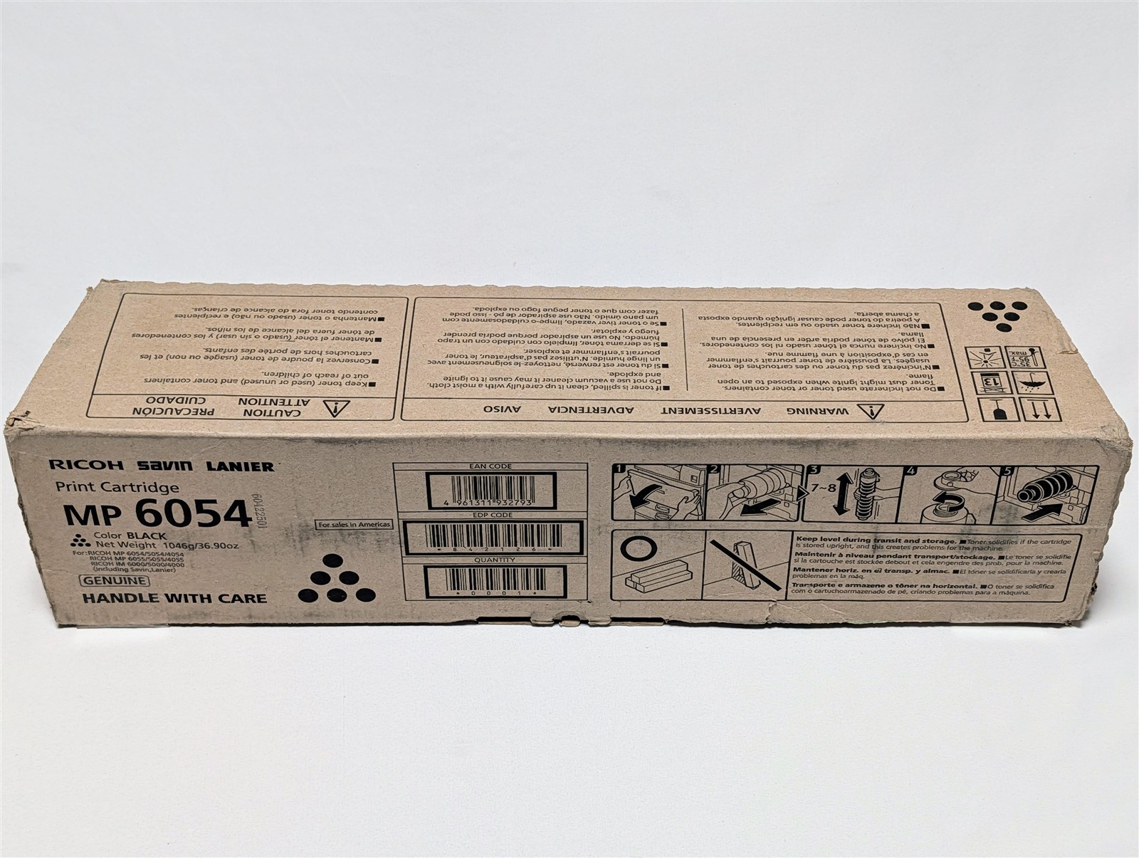 Ricoh MP 6054 Black Toner Cartridge Genuine OEM 842126 Savin Lanier IM 6000 5000