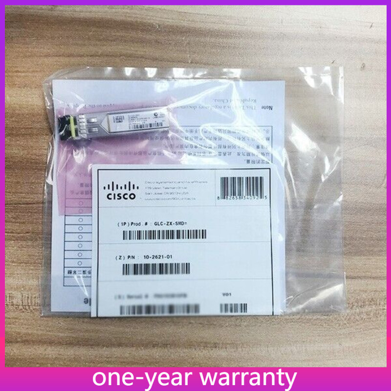 Cisco 1000BASE-ZX GLC-ZX-SMD  SFP, 1550nm, 80km, LC, SMF Transceiver Module