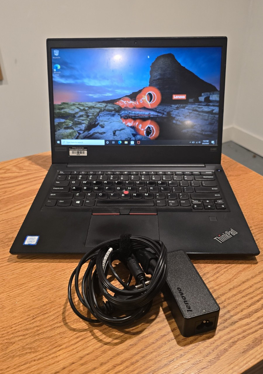 Lenovo ThinkPad E490 i5-8265U @ 1.60GHz 8GB RAM 256GB SSD w/ Charger