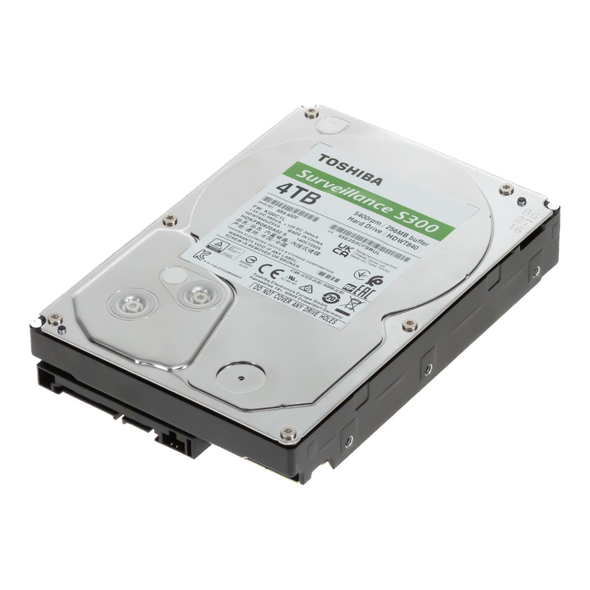 TOSHIBA SURVEILLANCE S300 HDWT840 HDWT840UZSVA 4TB 5.4K 256MB SATA III 3.5'' 