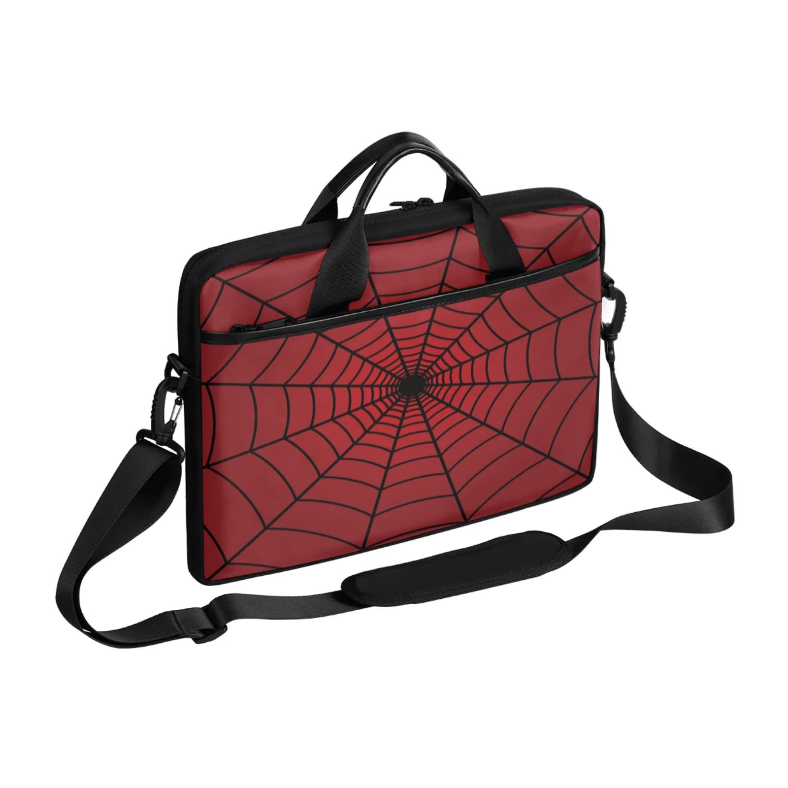 Red Spiders Web Laptop Case Bag,15.6 inch Water Resistant Notebook Computer Bag