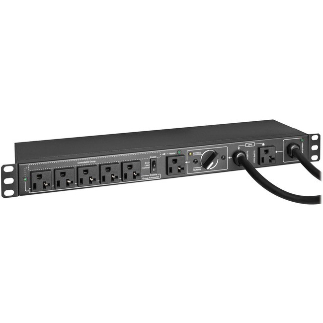 Tripp Lite PDU Hot Swap with Manual Bypass 15A 6 5-20R 2 5-20P Inputs PDUB201U