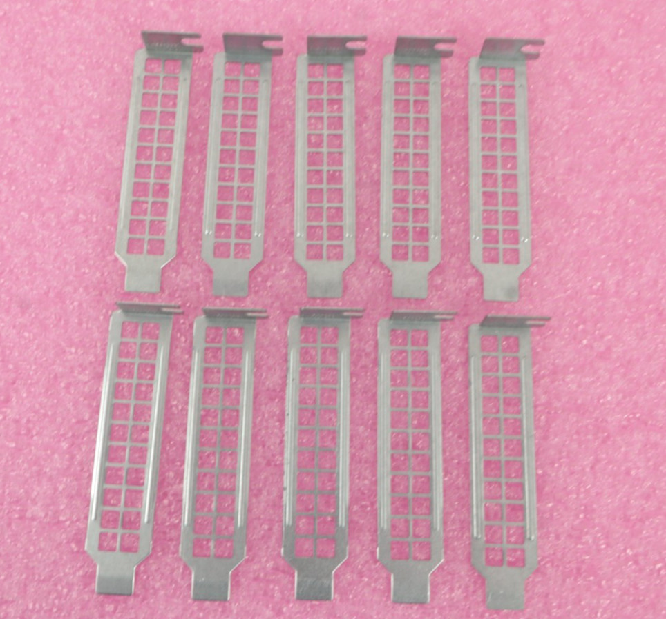 Lot of 10 Supermicro Blank Low Profile Vented PCI Cover Plate- Square Pattern