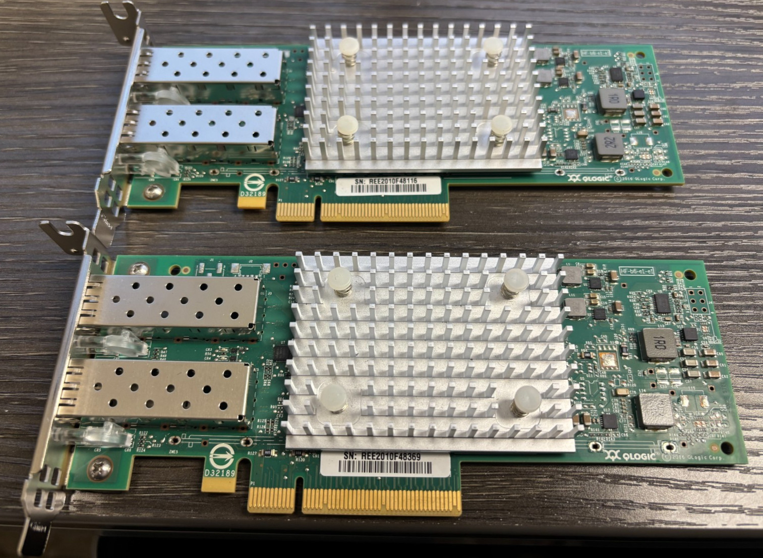 Lot of 2 Dell QLogic QL41262HLCU-DE 10/25GbE Dual Port SFP28 NIC 415DX