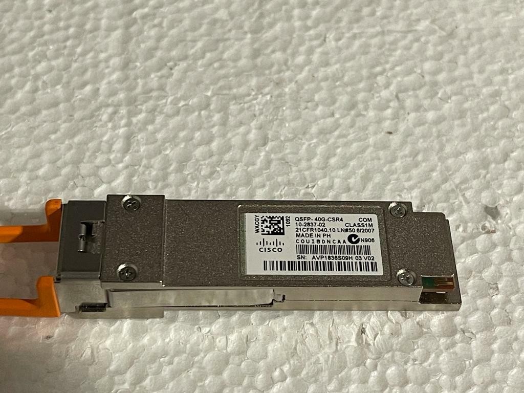Cisco Model No.QSFP-40G-CSR4 40GBASE-CSR4 QSFP 850nm MMF QSFP