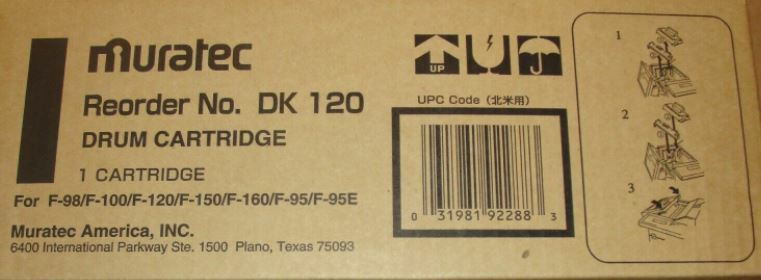 New  Genuine Muratec F98 F100 F120 F150 Drum Cartridge DK-120 DK120