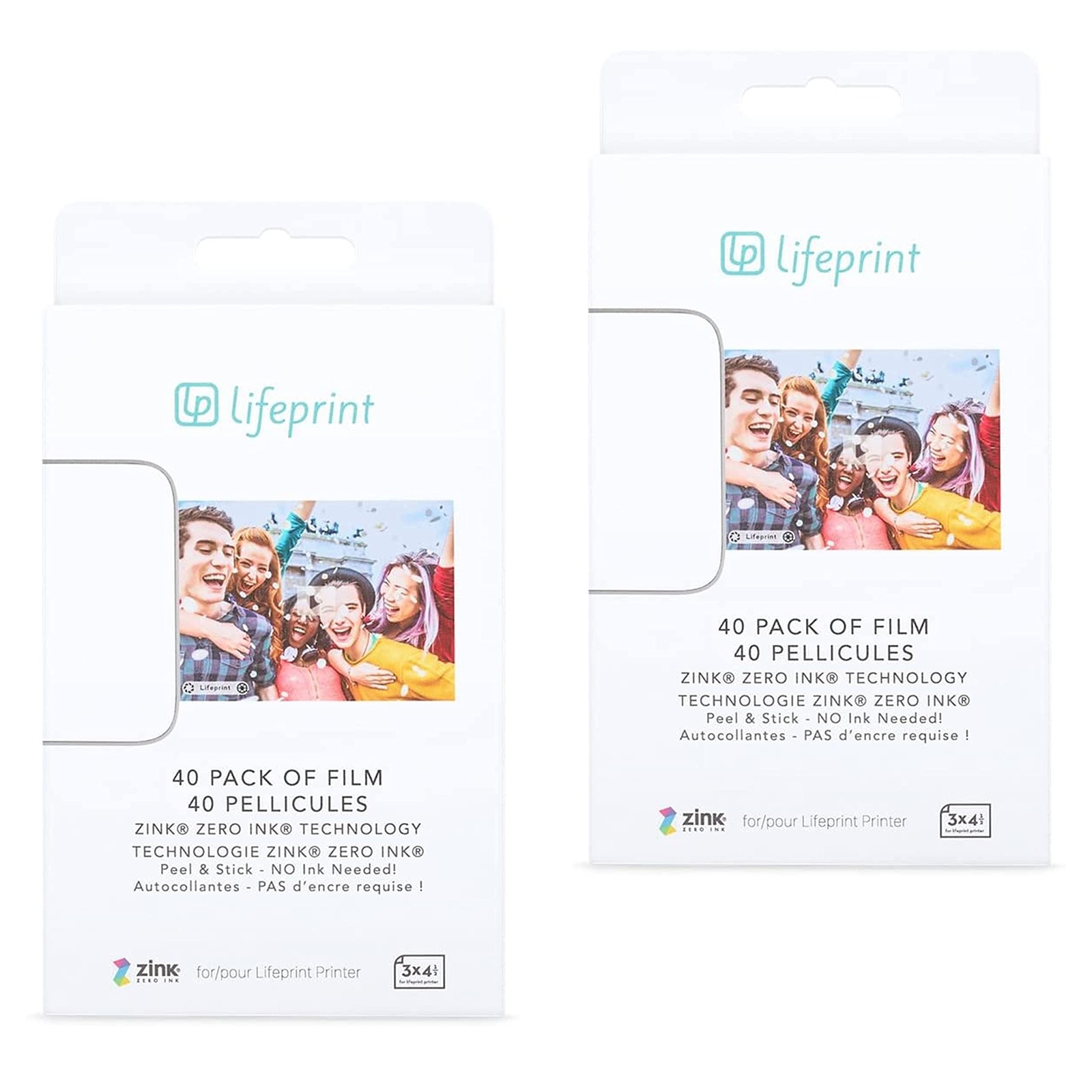 Lifeprint 3x4 Premium Zink Instant Print Photo Paper (80 Pack) Compatible wit...