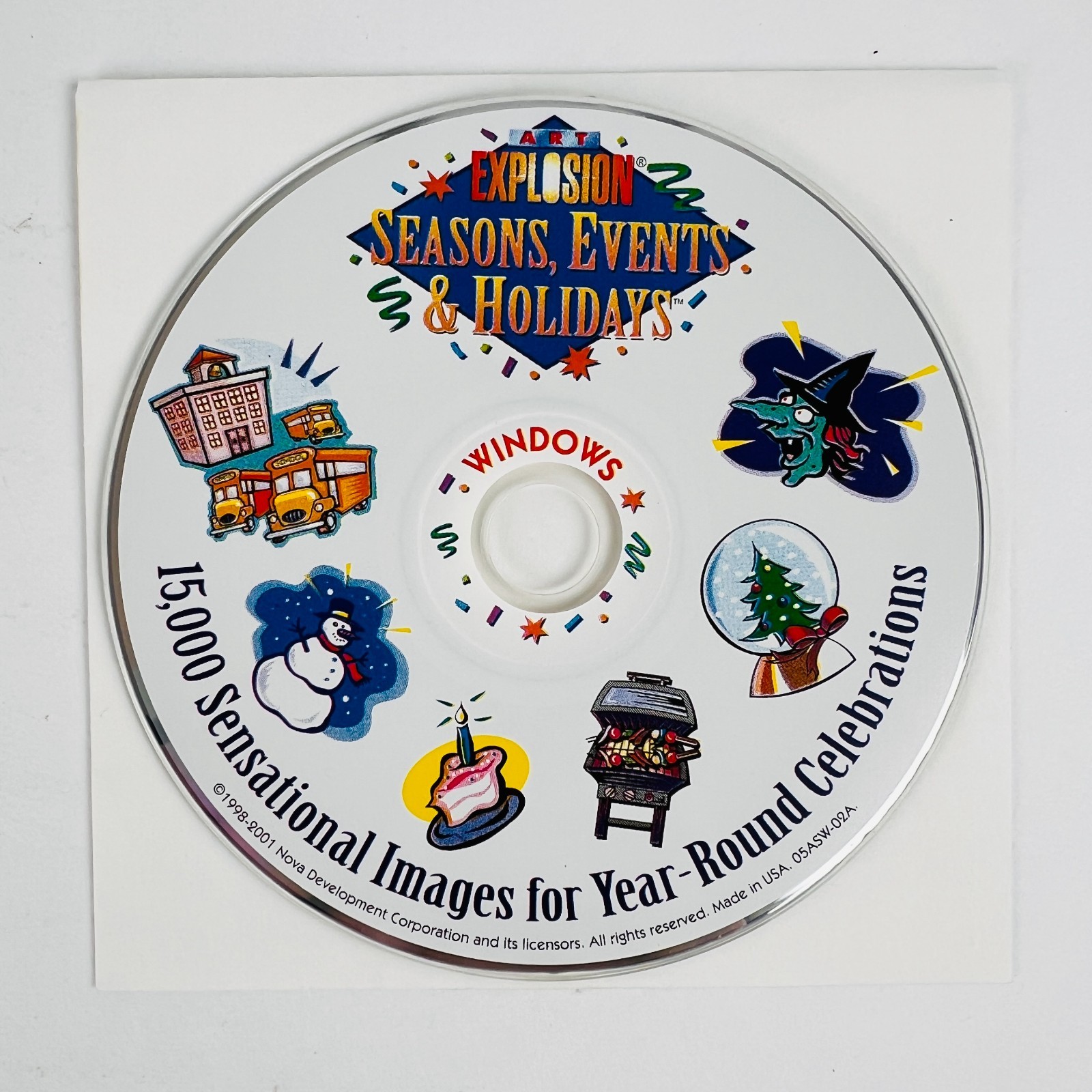 Art Explosion Seasons, Events & Holidays 15,000 Images Windows PC CD Disc ONLY