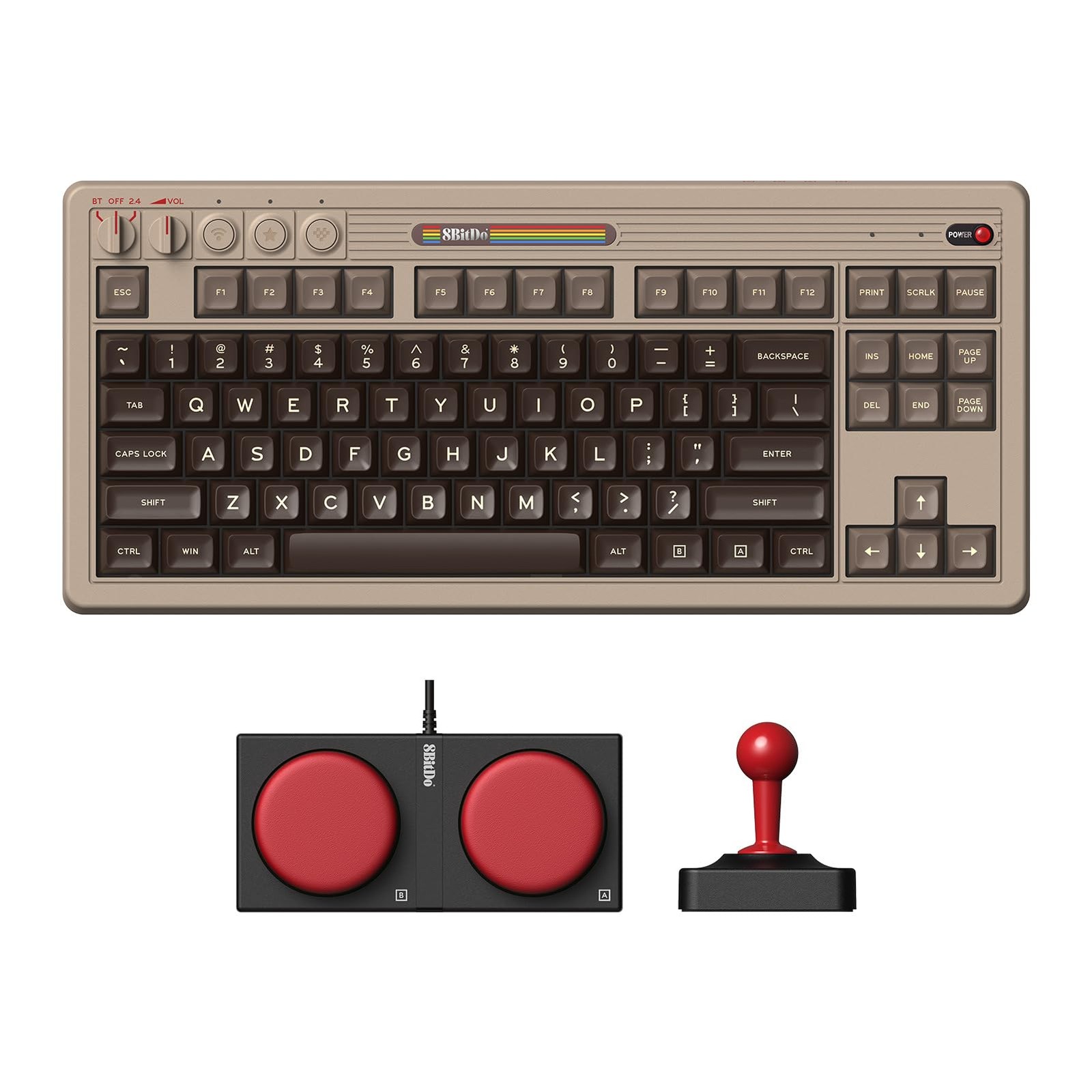 Retro Mechanical Keyboard for Windows & Android, C64 Edition